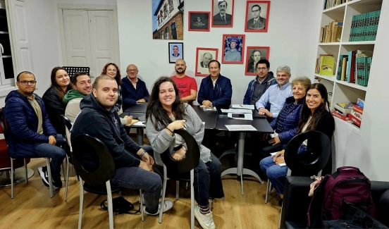 Academia de Música da Banda da Covilhã, reunião de professores e direcção