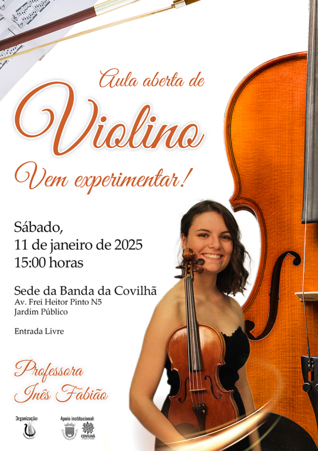 Aula Aberta de Violino em janeiro