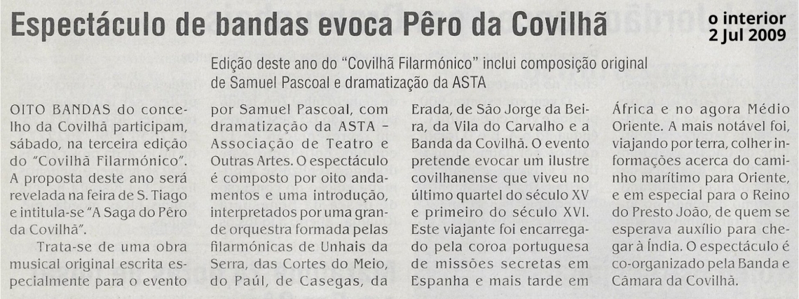 2 de Julho de 2009