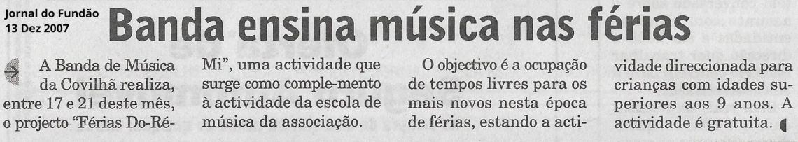 13 de Dezembro de 2007